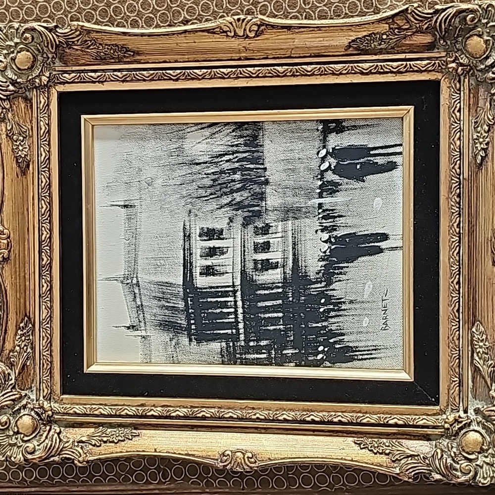 Original J. Barnet Paris Painting Signed Framed